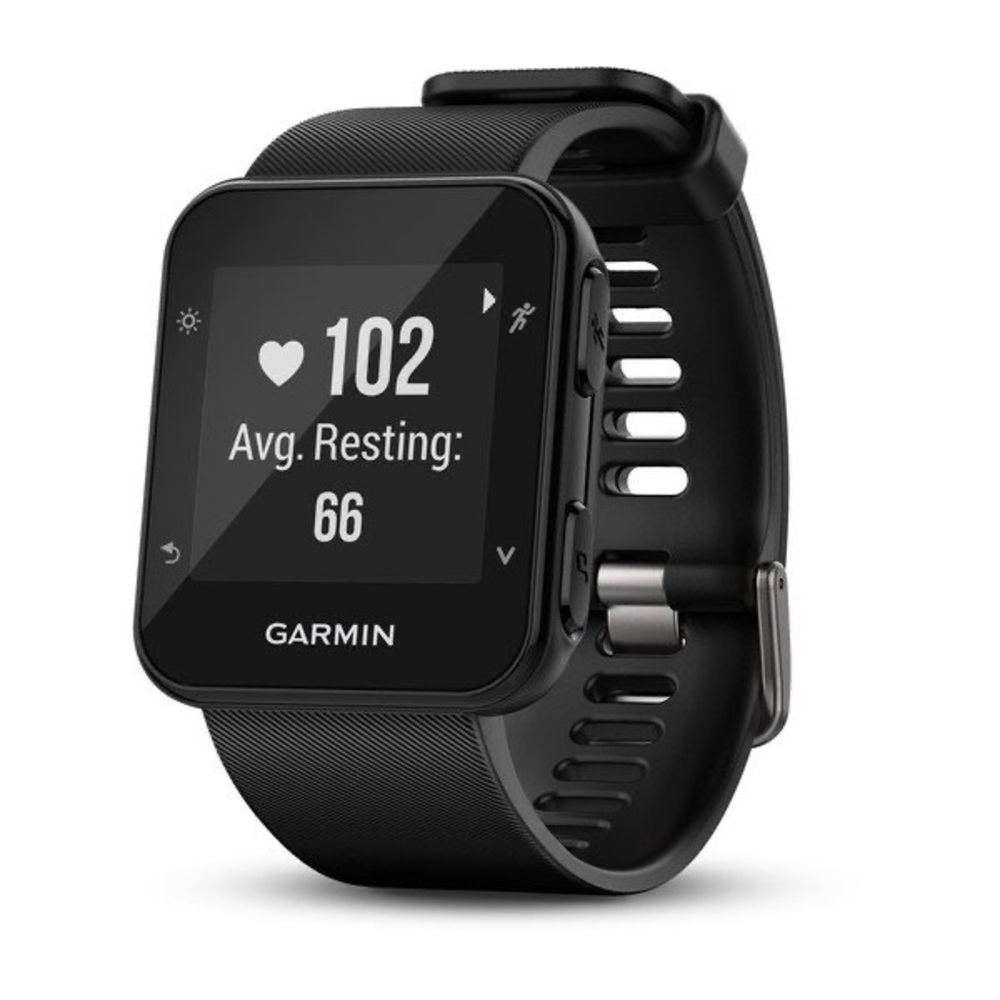 BLACK GARMIN FORERUNNER 35 WATCH AND CHARGER